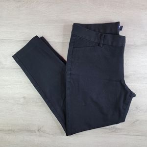 Gap Pants 8R Black Slim City Ankle Low Rise Stretch Pockets Career Casual [83]